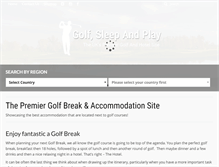 Tablet Screenshot of golfsleepandplay.com